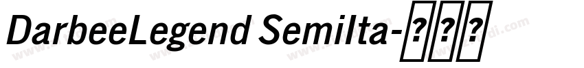 DarbeeLegend SemiIta字体转换